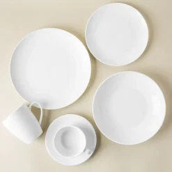 A La Carte 'Ashford Coupe' Porcelain Side Plate (White)