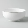 A La Carte 'Diamond Platinum' Porcelain Cereal Bowl (White)