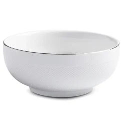 A La Carte 'Diamond Platinum' Porcelain Cereal Bowl (White)