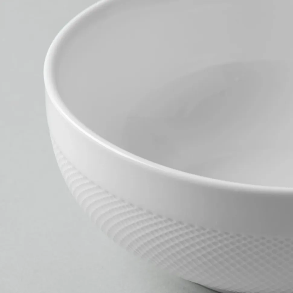 A La Carte 'Diamond' Porcelain Cereal Bowl (White)