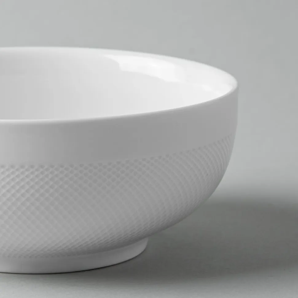 A La Carte 'Diamond' Porcelain Cereal Bowl (White)
