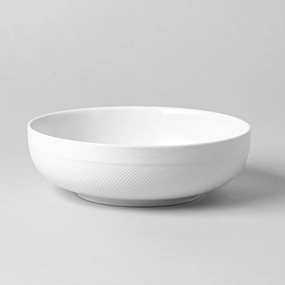 A La Carte 'Diamond' Porcelain Serving Bowl 8.25" (White)