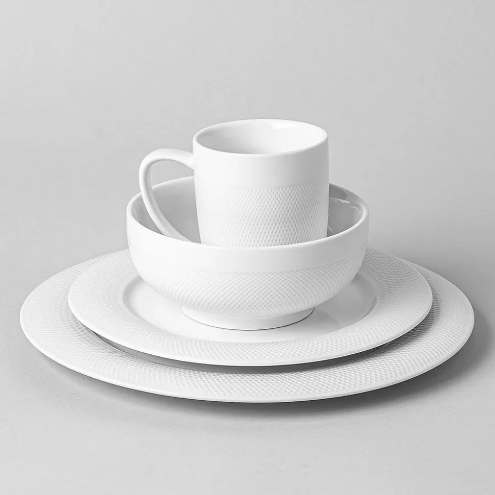 A La Carte 'Diamond' Porcelain Serving Bowl 8.25" (White)
