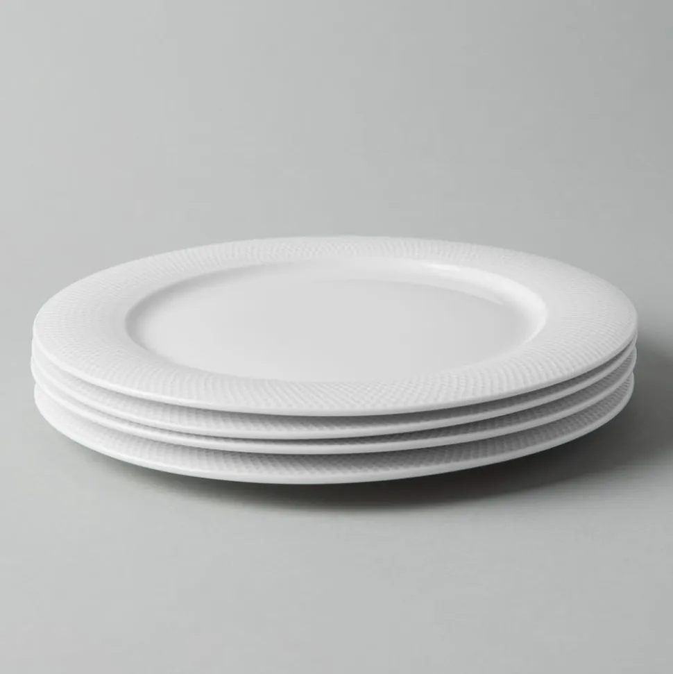 A La Carte 'Diamond' Porcelain Side Plate (White)