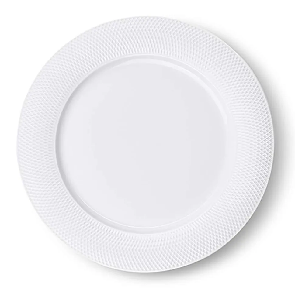 A La Carte 'Diamond' Porcelain Side Plate (White)