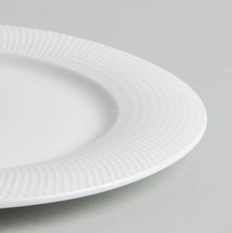 A La Carte 'Diamond' Porcelain Side Plate (White)