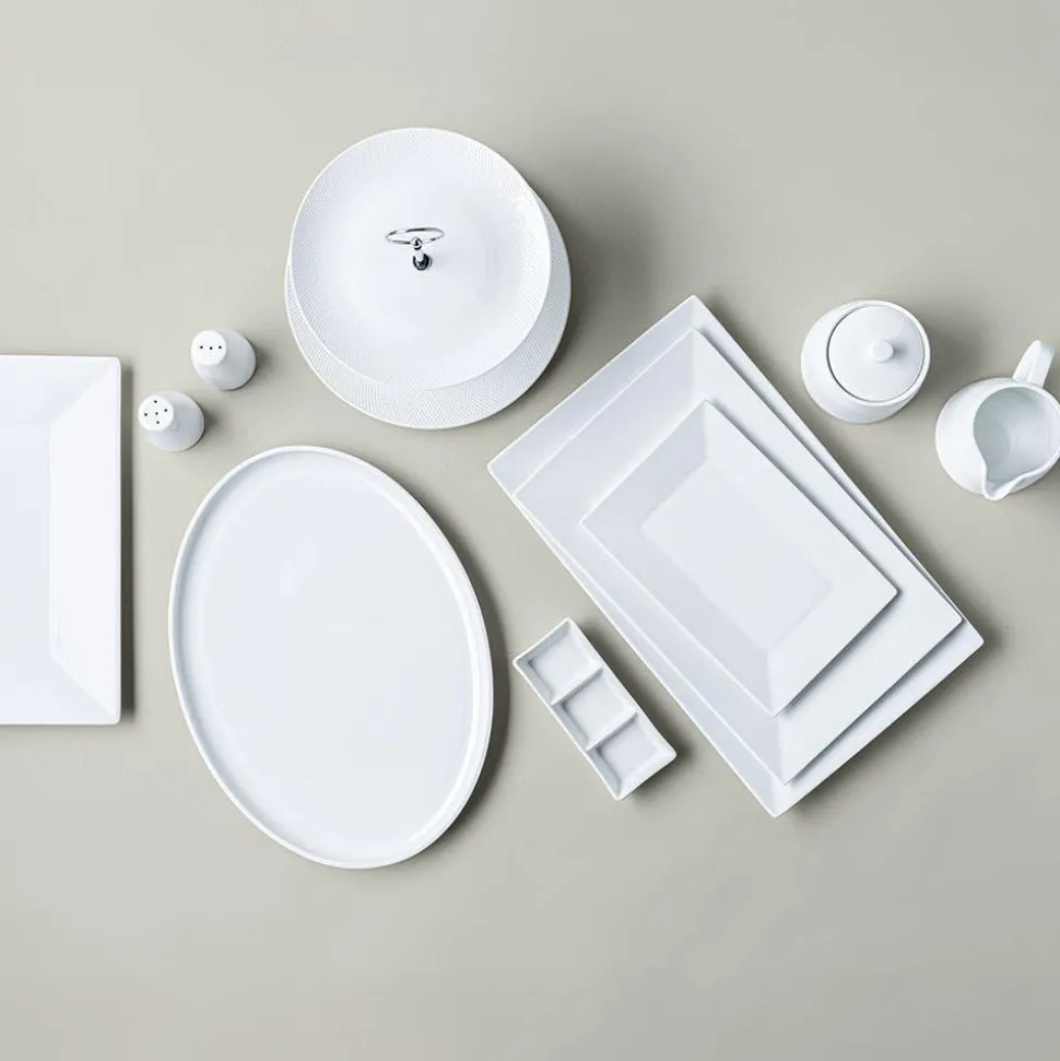 A La Carte 'Essentials' Porcelain Platter 23 cm (White)