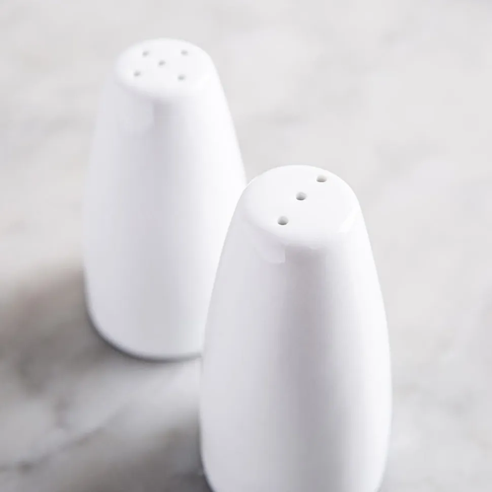 A La Carte 'Essentials' Porcelain Salt & Pepper - Set of 2 (White)
