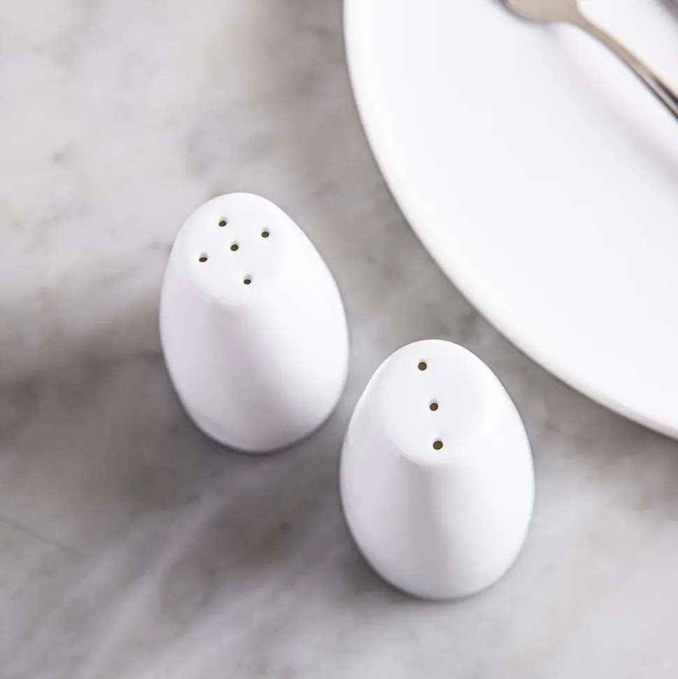 A La Carte 'Essentials' Porcelain Salt & Pepper - Set of 2 (White)