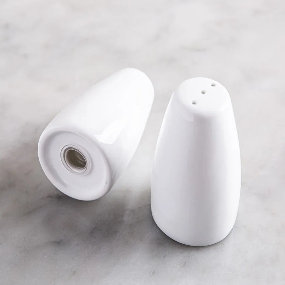 A La Carte 'Essentials' Porcelain Salt & Pepper - Set of 2 (White)