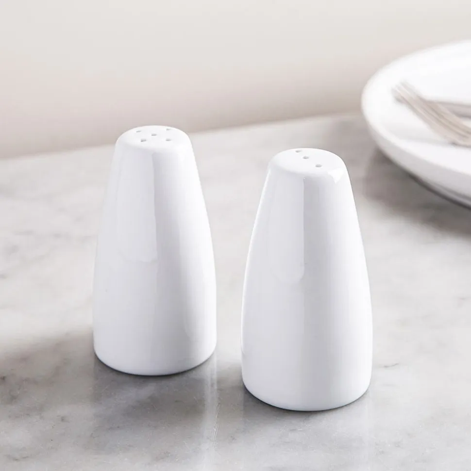 A La Carte 'Essentials' Porcelain Salt & Pepper - Set of 2 (White)