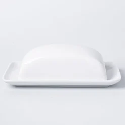 A La Carte 'Essentials' Porcelain Butter Dish (White)