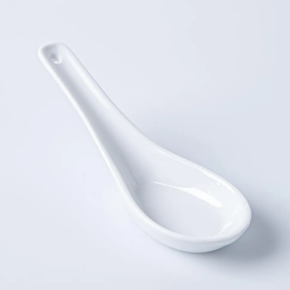 A La Carte 'Essentials' Porcelain Soup Spoon (White)