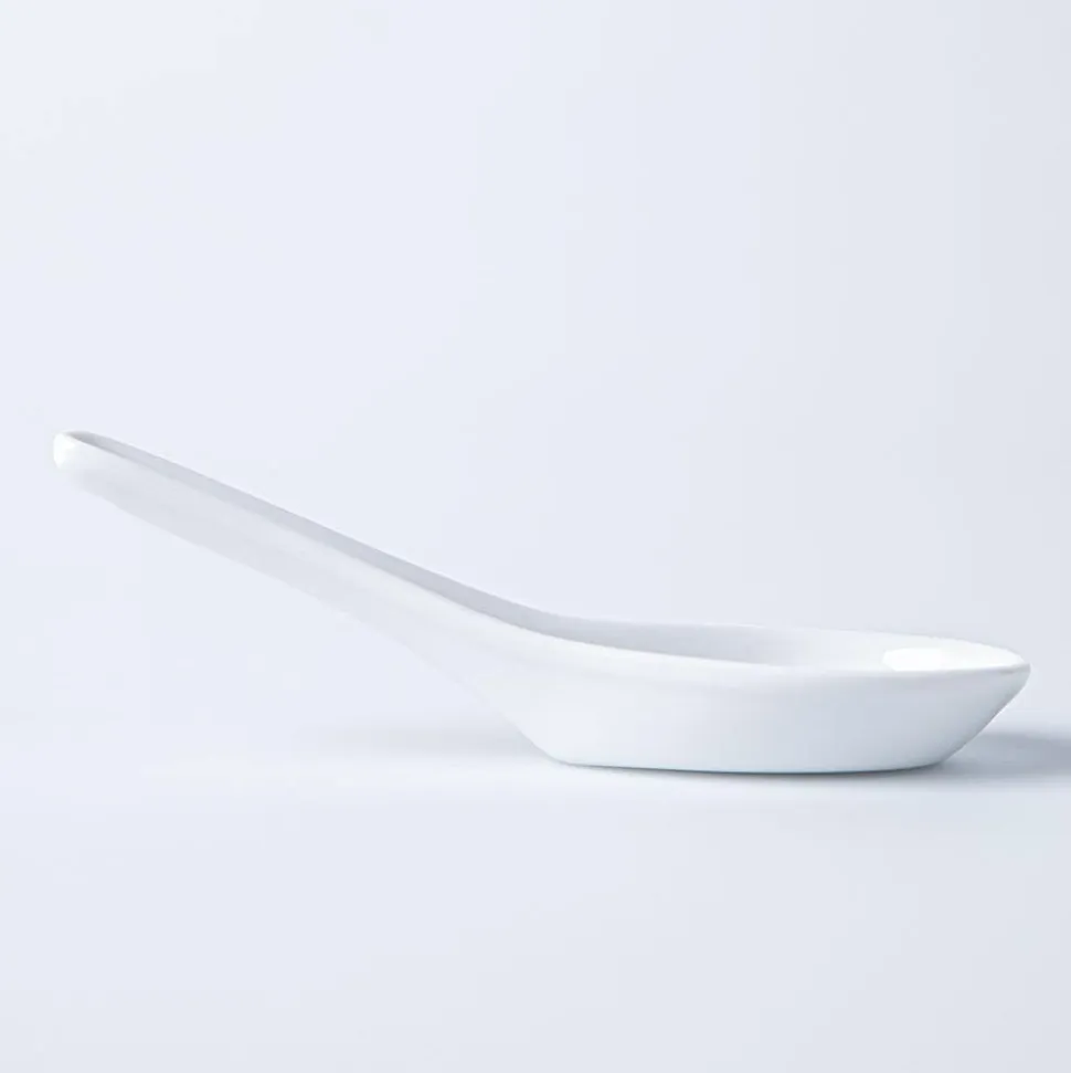 A La Carte 'Essentials' Porcelain Soup Spoon (White)