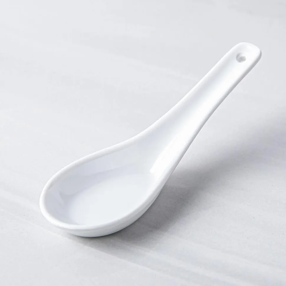 A La Carte 'Essentials' Porcelain Soup Spoon (White)