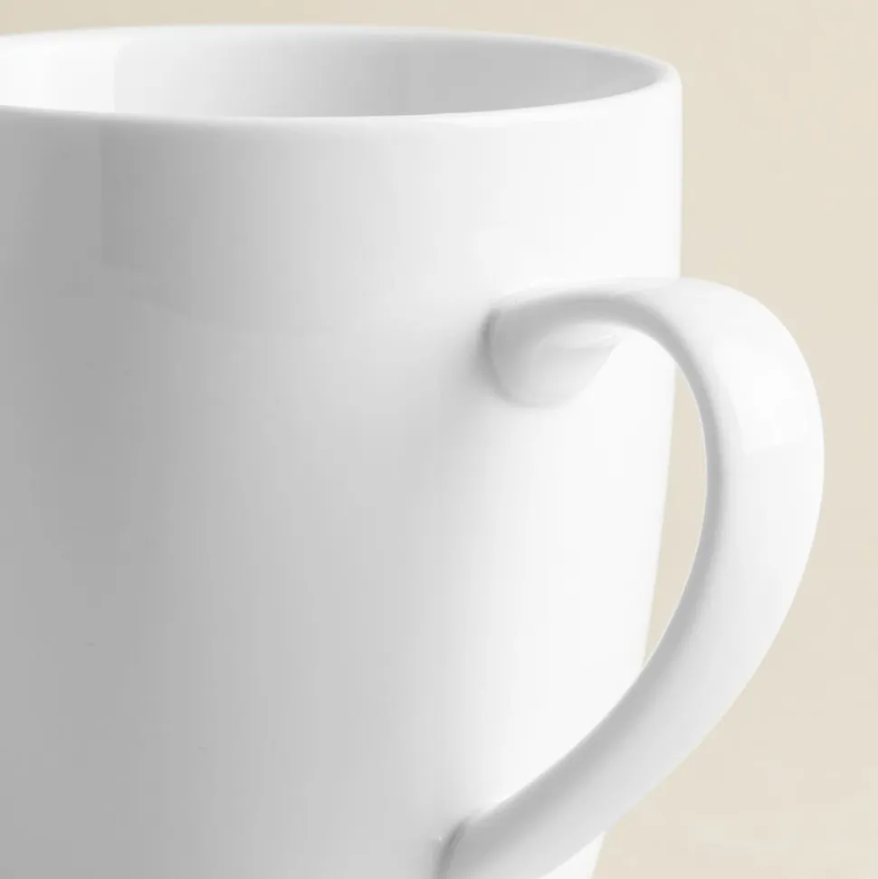 A La Carte 'Oxford' Porcelain Bullet Mug 400ml (White)