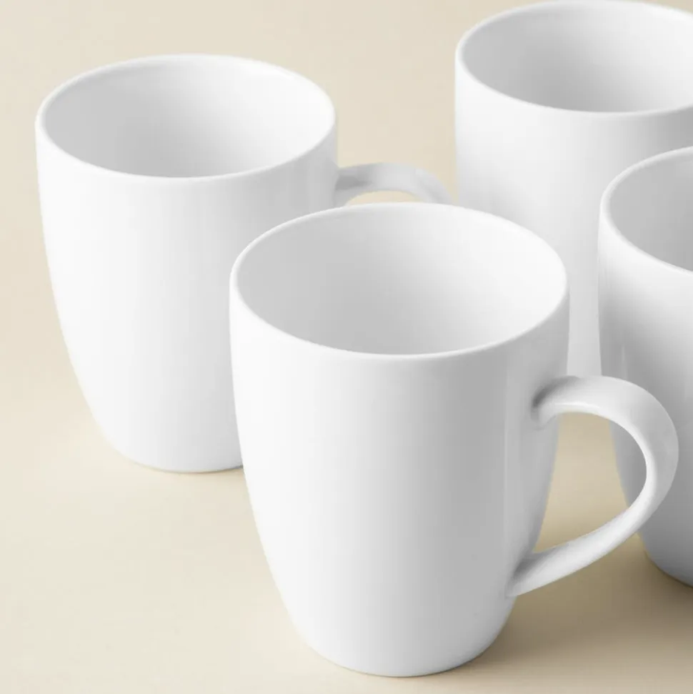 A La Carte 'Oxford' Porcelain Bullet Mug 400ml (White)