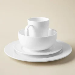 A La Carte 'Oxford' Porcelain Bullet Mug 400ml (White)