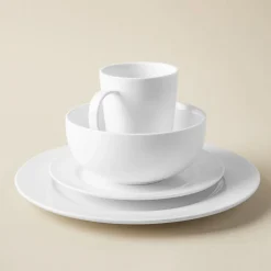 A La Carte 'Oxford' Porcelain Dinner Plate (White)