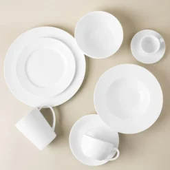 A La Carte 'Oxford' Porcelain Soup- Pasta Plate (White)