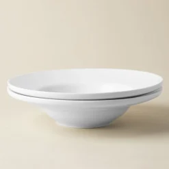 A La Carte 'Oxford' Porcelain Soup- Pasta Plate (White)