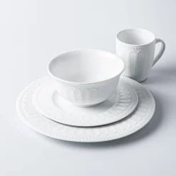 A La Carte 'Petal' Open Stock Dinner Plate 27cm (White)
