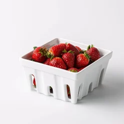 Bia Ceramic Berry Basket 5.5 x 2.95" (White)