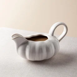 Bia Harvest 'Pumpkin' Gravy Boat (White)