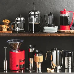Bodum Silicone Band Double Wall Travel Mug (Gunmetal)
