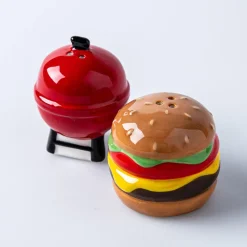 Boston Warehouse Flea Market Shaped 'BBQ' Salt & Pepper - Set of 2