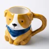 Boston Warehouse Flea Market Shaped 'Dog' Mug (Brown/Blue)