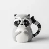 Boston Warehouse Flea Market Shaped 'Raccoon' Mug with Lid
