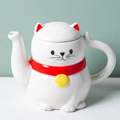 Boston Warehouse Flea Market Shaped 'Happy Cat' Teapot