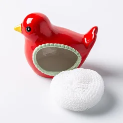 Boston Warehouse Scrubby 'Bird' Ceramic Scrubby Holder