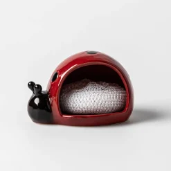 Boston Warehouse Scrubby 'Ladybug' Ceramic Scrubby Holder