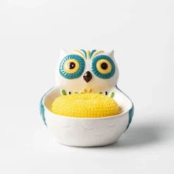 Boston Warehouse Scrubby 'Owl' Ceramic Scrubby Holder