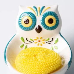 Boston Warehouse Scrubby 'Owl' Ceramic Scrubby Holder