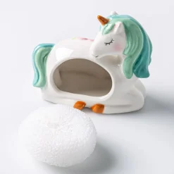 Boston Warehouse Scrubby 'Unicorn' Ceramic Scrubby Holder