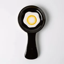 Boston Warehouse Shaped 'Fried Egg' Ceramic Spoon Rest