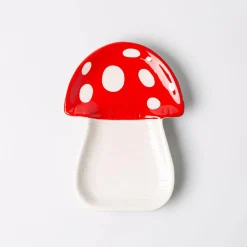 Boston Warehouse Shaped 'Mushroom' Ceramic Spoon Rest