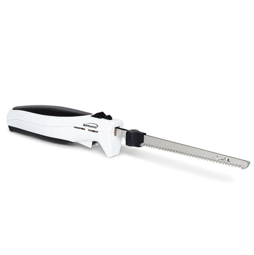Brentwood Electric Knife (White/Black)