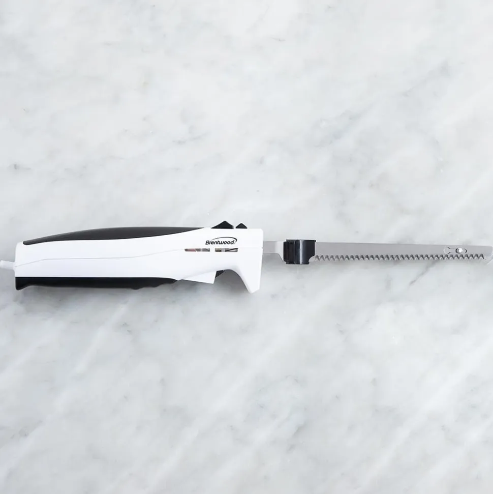 Brentwood Electric Knife (White/Black)