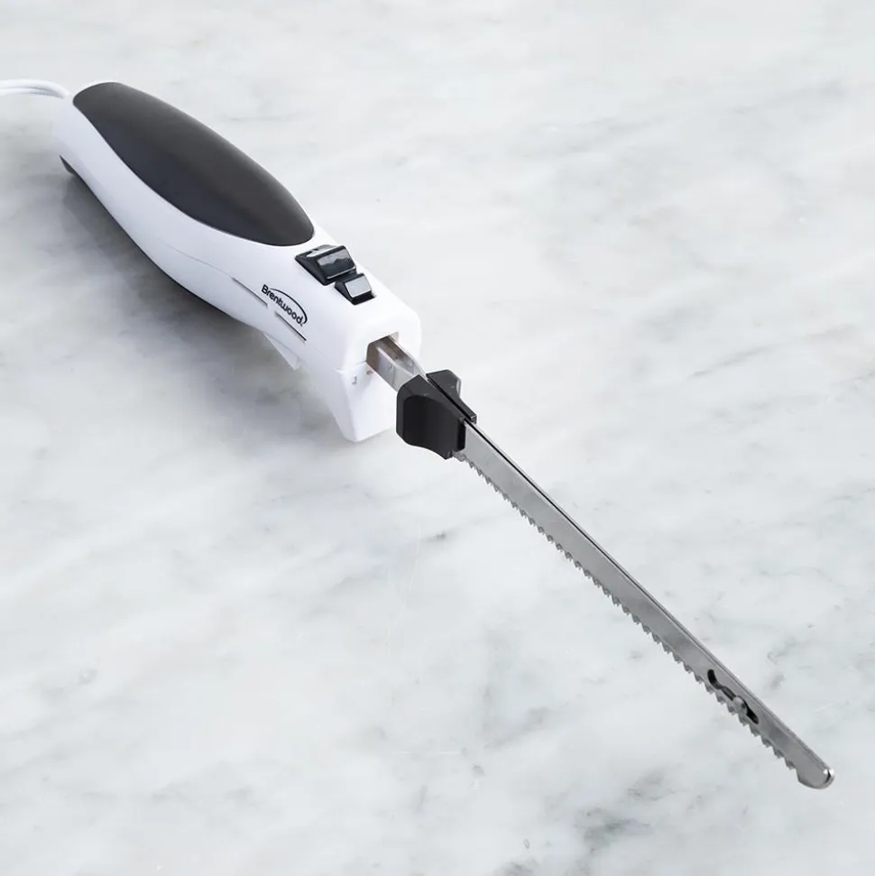 Brentwood Electric Knife (White/Black)