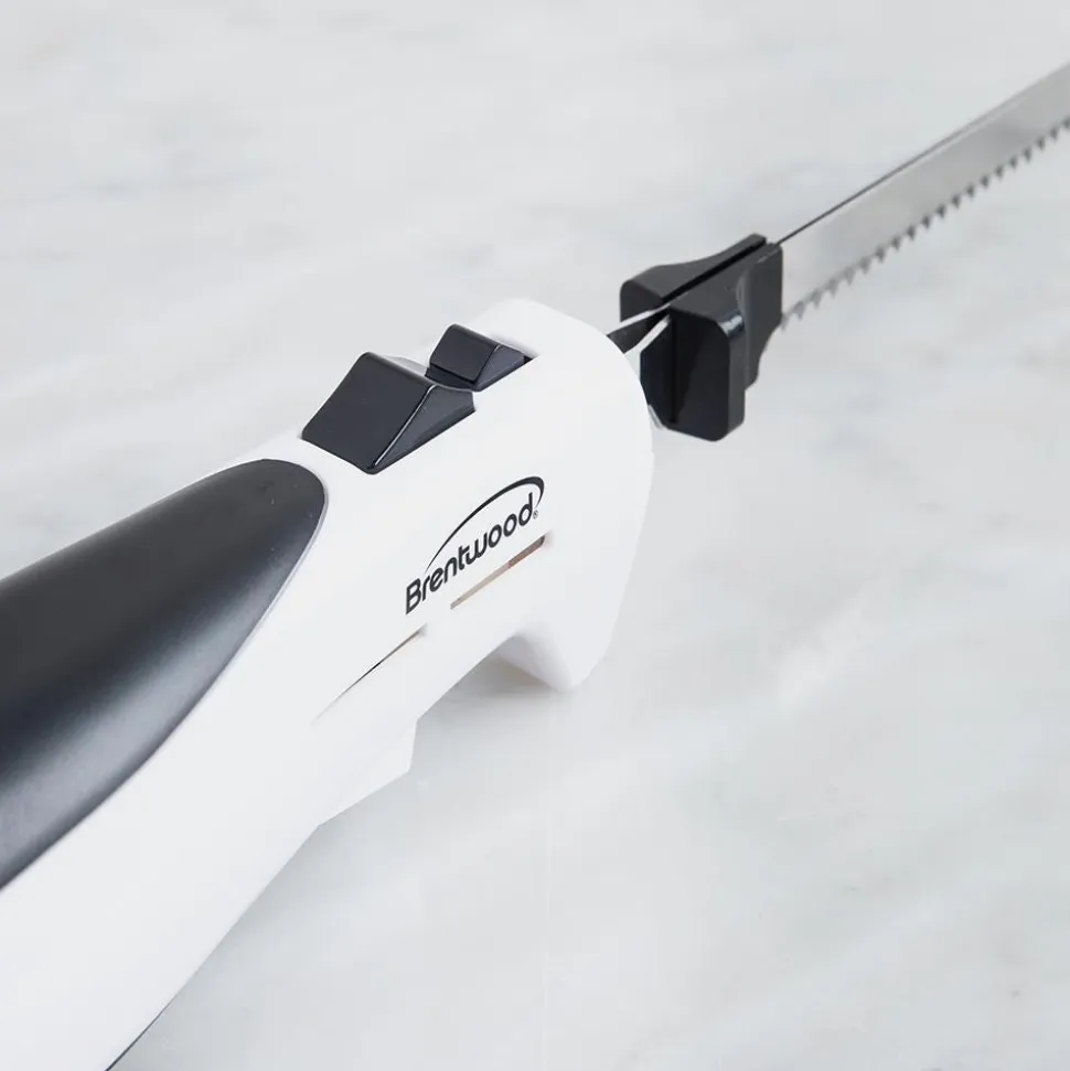 Brentwood Electric Knife (White/Black)