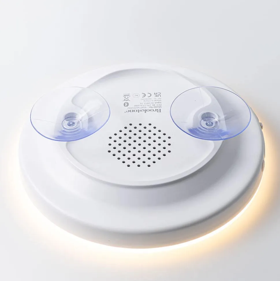 Brookstone LED Mirror with Wireless Speaker (White)
