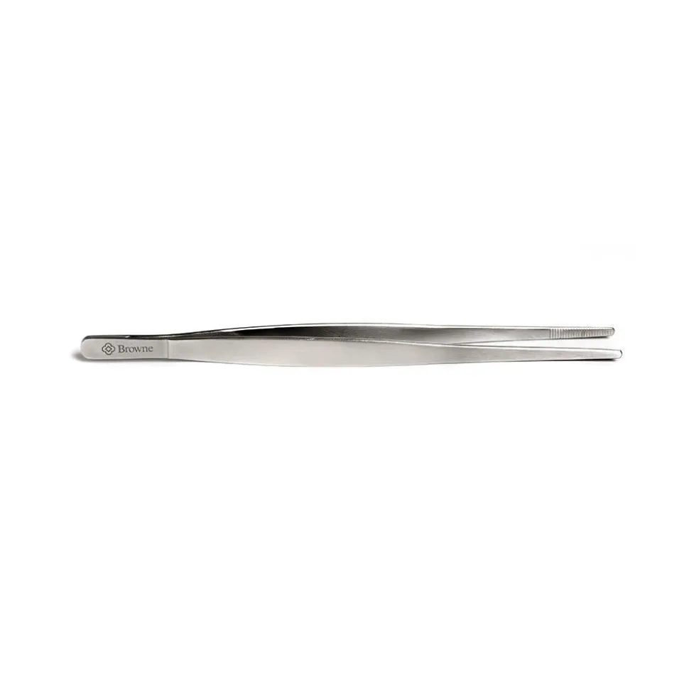 Browne Foodie 'Straight' Food Tweezers (Stainless Steel)