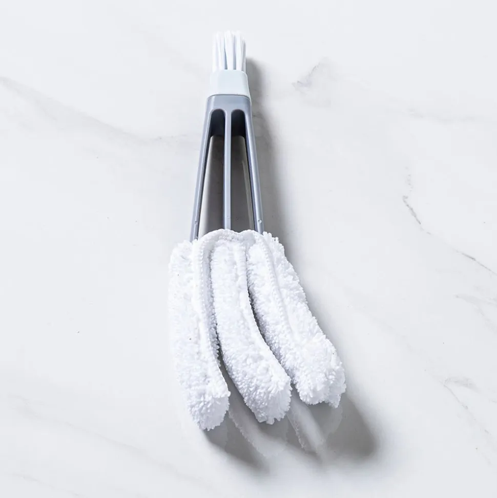 Casabella Eco-Friendly Microfiber Blinds Duster (White/Grey)