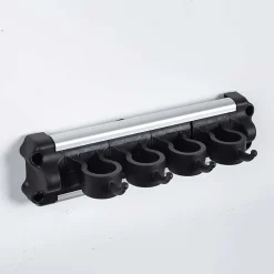 Casabella Grook '4-Hook' Utility Tool Holder (Black)