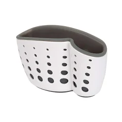 Casabella Sink Sider Suction Cup Sponge Holder (White/Grey)