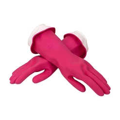 Casabella Waterblock Premium Latex Gloves - Large (Pink)